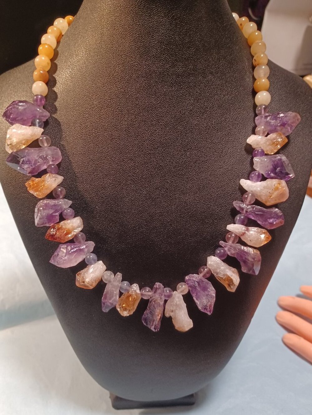 "The Deeper Connection" - Amethyst & Citrine Necklace